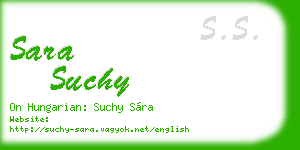 sara suchy business card